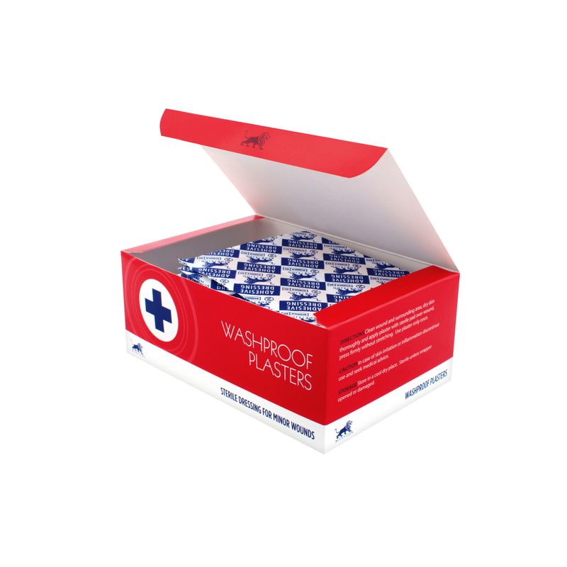 Blue Lion Washproof Plasters – Assorted Sizes (100)