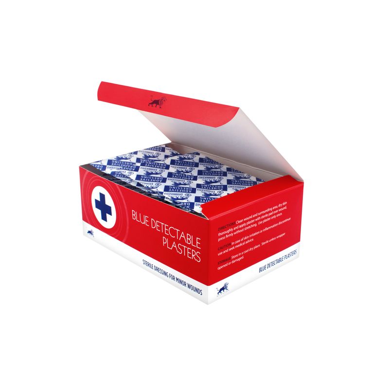 Blue Lion Blue Detectable Plasters – 6.3cm x 1.9cm (100)