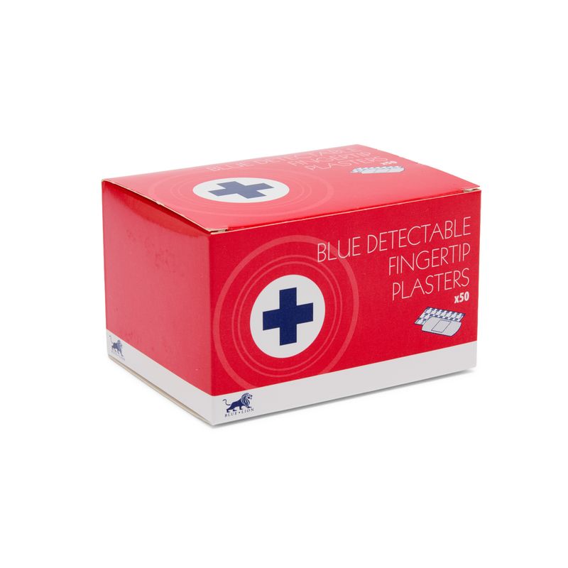 Blue Lion Blue Detectable Fingertip Plasters – (50) - Image 2