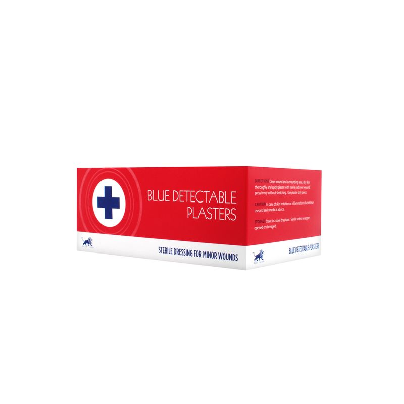 Blue Lion Blue Detectable Plasters – Assorted Sizes (100)