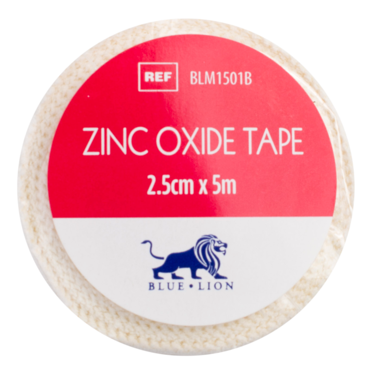Blue Lion Zinc Oxide Tape – 2.5cm x 5m