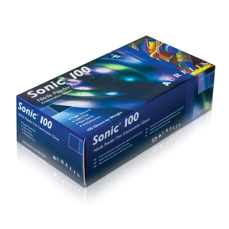 Powder Free Blue Nitrile Gloves – Extra Small (100)